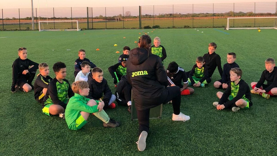 Football development training image