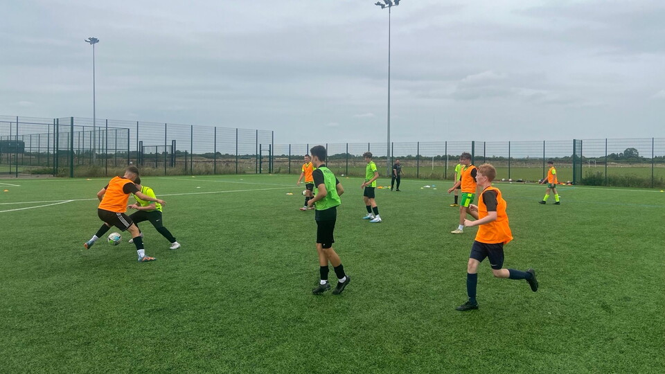 Football development training image