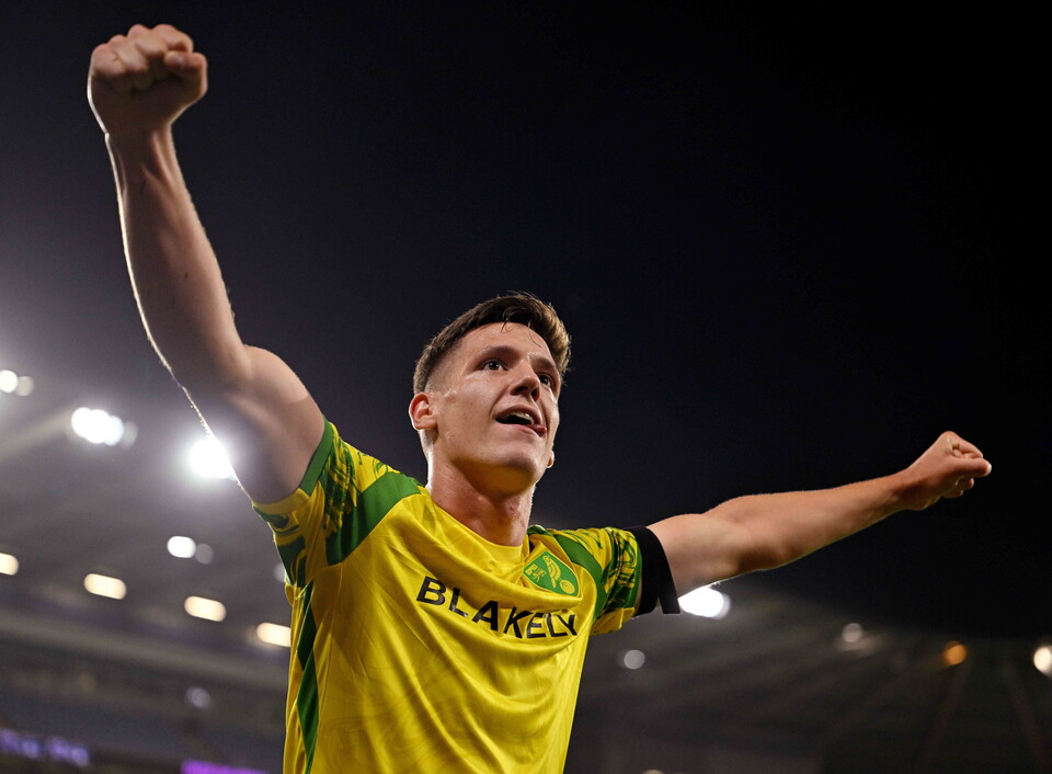 Ante Crnac celebrates scoring against Cardiff City
