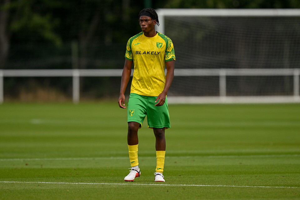 Okpiabhele playing for the Under-21s