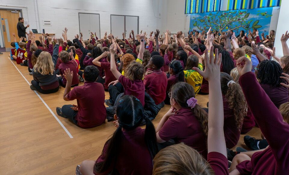 Children at St Michaels VA Junior School
