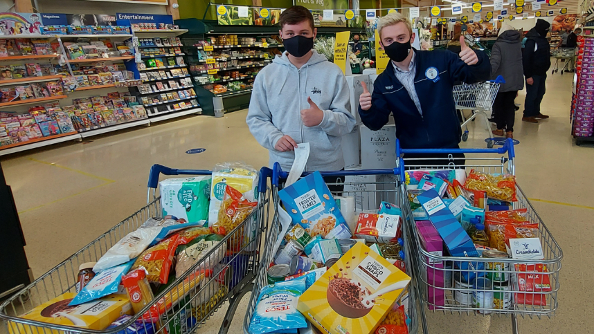 Sol's Tesco food shop for the community
