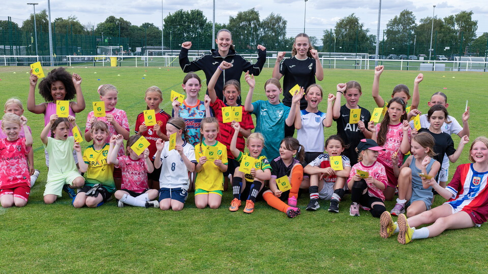 Emily Wallace and Poppy Groves with participants from a CSF session