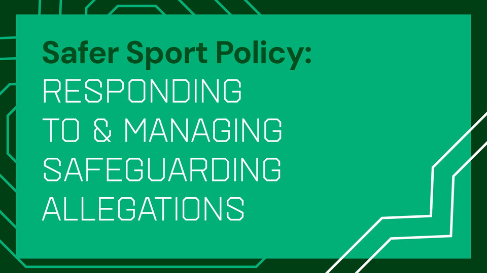 responding to and managing safeguarding allegations