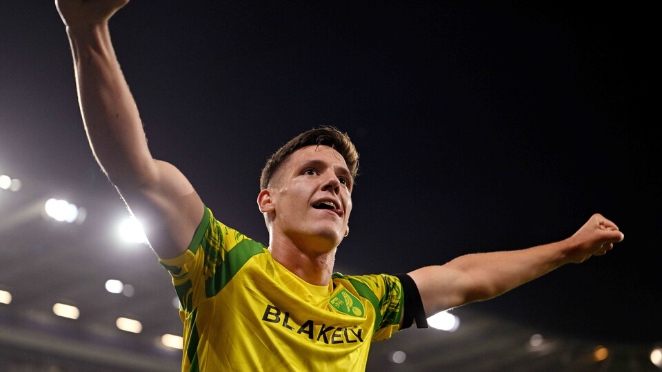 Ante Crnac celebrates scoring against Cardiff City