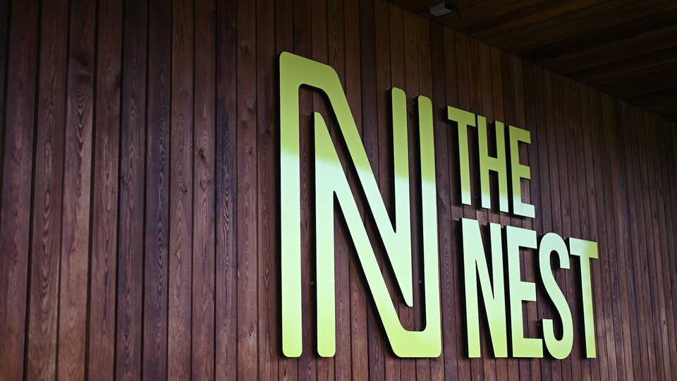 The Nest sign