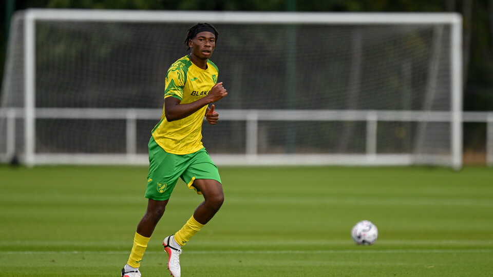 Okpiabhele playing for the Under-21s