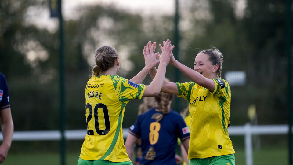 Issy Moore and Sienna Booty celebrate