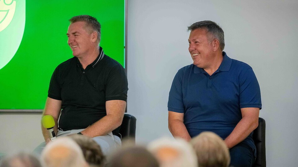 Norwich City Fans Social Club hosted a Q&A in the Gunn club last night with head coach Dean Smith and assistant head coach Craig Shakespeare.