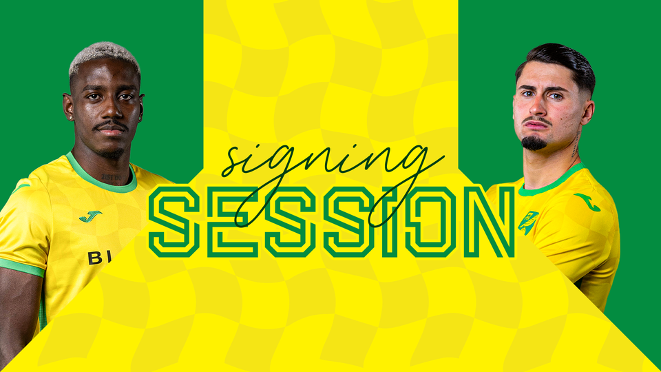 Norwich City first-team players Borja Sainz and José Córdoba will be holding a signing session in the Lion and Castle on Thursday, August 29.