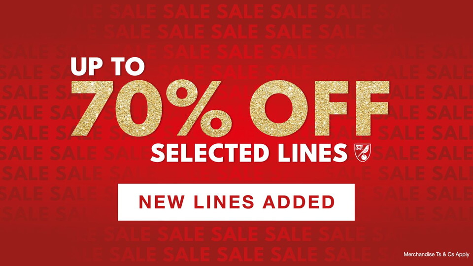 You can now shop our sale across even more selected lines online and in-store.
