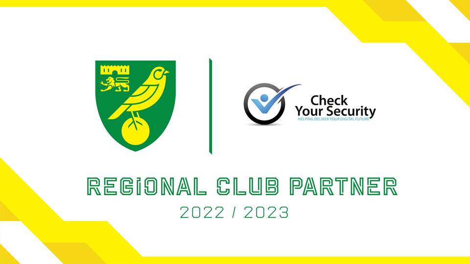 Norwich City have revealed today that Check Your Security has renewed its regional partnership with the club for the 2022/23 season.