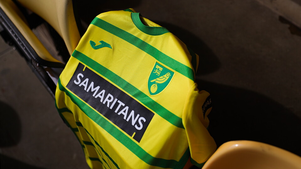 Norwich City are pleased to announce that the logo of suicide prevention charity Samaritans will replace those of our shirt sponsors for Saturday’s Sky Bet Championship match against Coventry City.