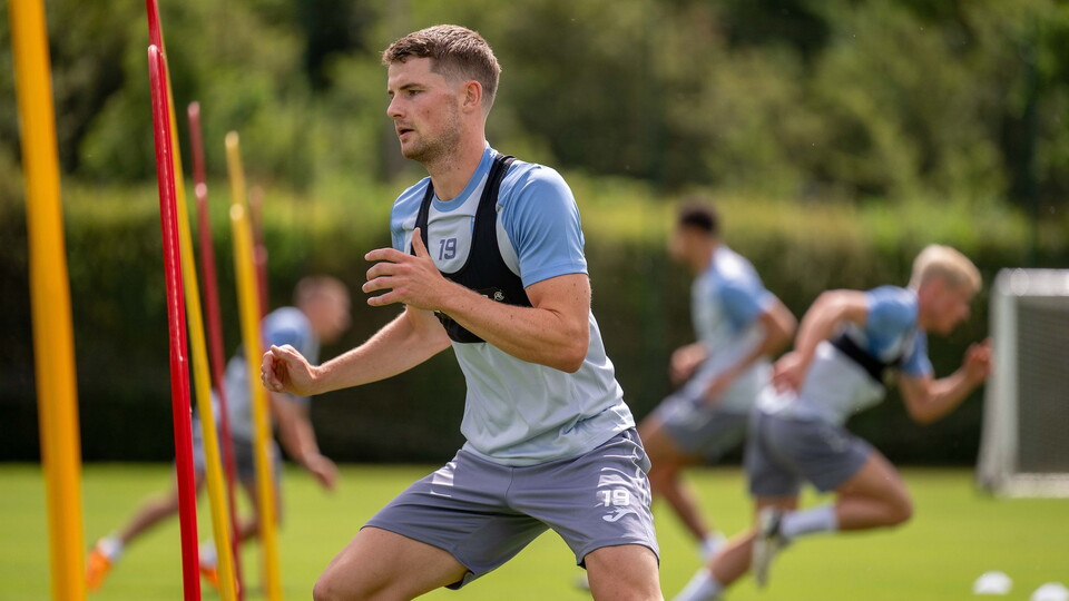A group of first-team and academy players took part in the first training session of the 2023/24 season at the Lotus Training Centre on Monday morning.