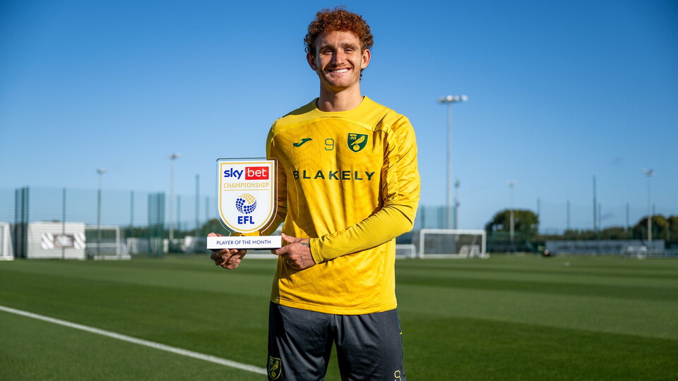 Josh Sargent has been named as the Sky Bet Championship's player of the month for August 2025.