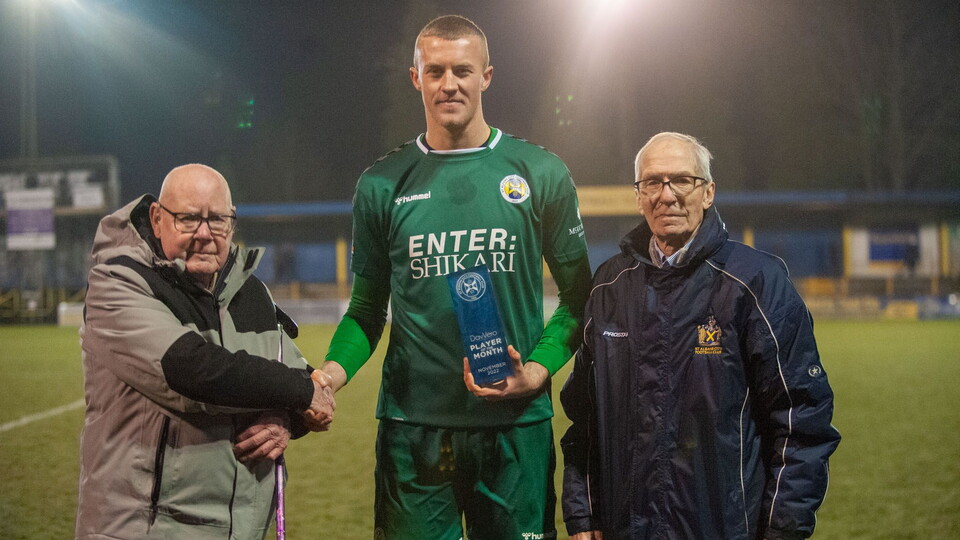 Dylan Berry was named as St Albans City's Player of the Month for November after a string of impressive performances during his loan spell with the club.