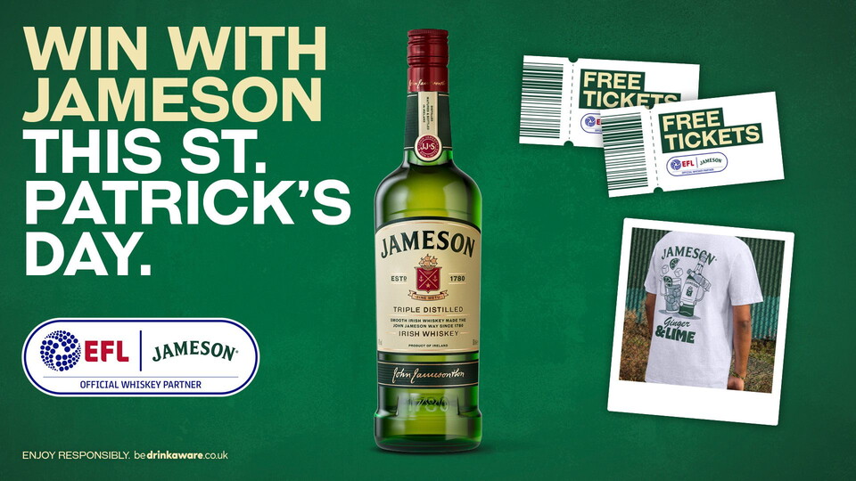 EFL partners Jameson are back with another giveaway for you this St Patrick’s Day!