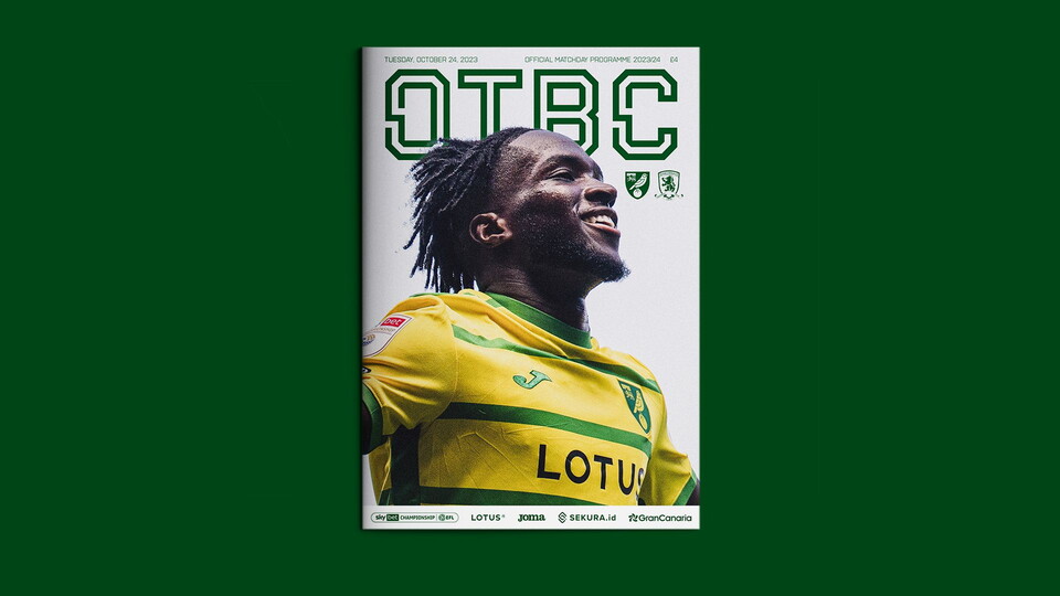 The latest edition of OTBC, for Norwich City v Middlesbrough, is now available to purchase online.