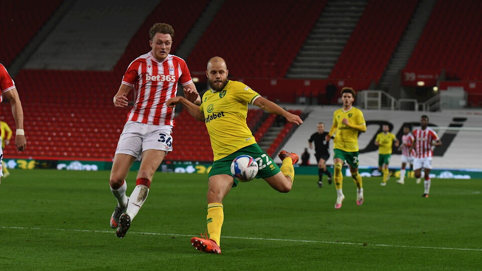 Norwich City held on to take all three points and extend their unbeaten run to nine after a late comeback from Stoke threatened the Canaries lead on Tuesday evening.