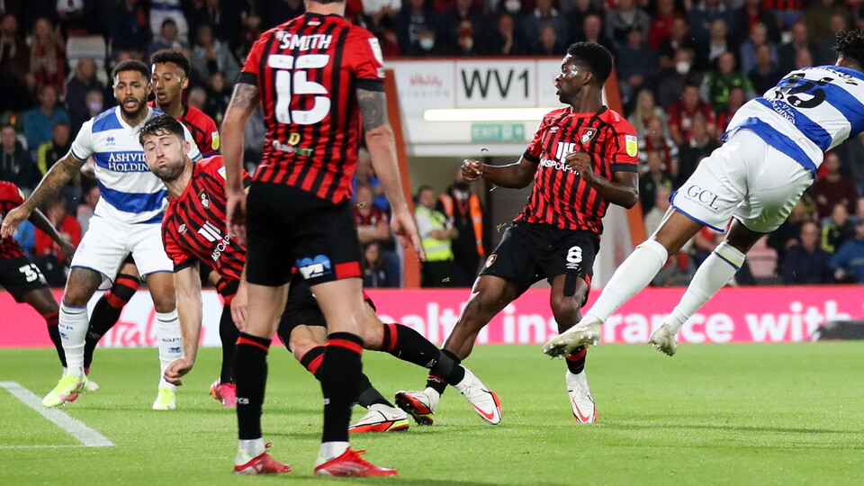 Norwich City loanee Sam McCallum scored his first goal for Queens Park Rangers on Tuesday night.