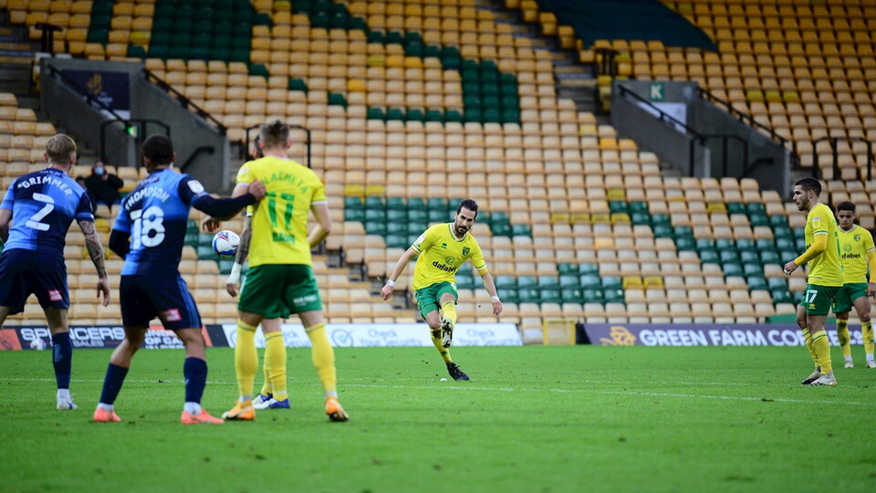 Mario Vrancic once again scored a late winner to give Norwich City all three points against Wycombe Wanderers on Saturday.
