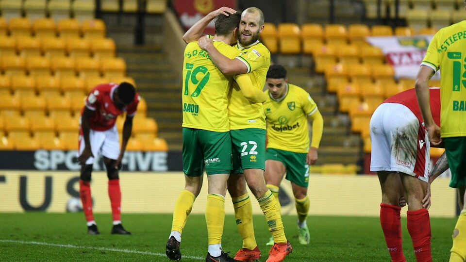 Norwich City recorded back-to-back victories with a 2-1 win over Nottingham Forest on Tuesday night.