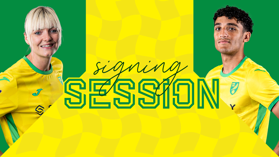 Norwich City's Ben Chrisene and Natasha Snelling will be at the Jarrold store on Monday, April 7, from 3pm-4pm for a player signing session.