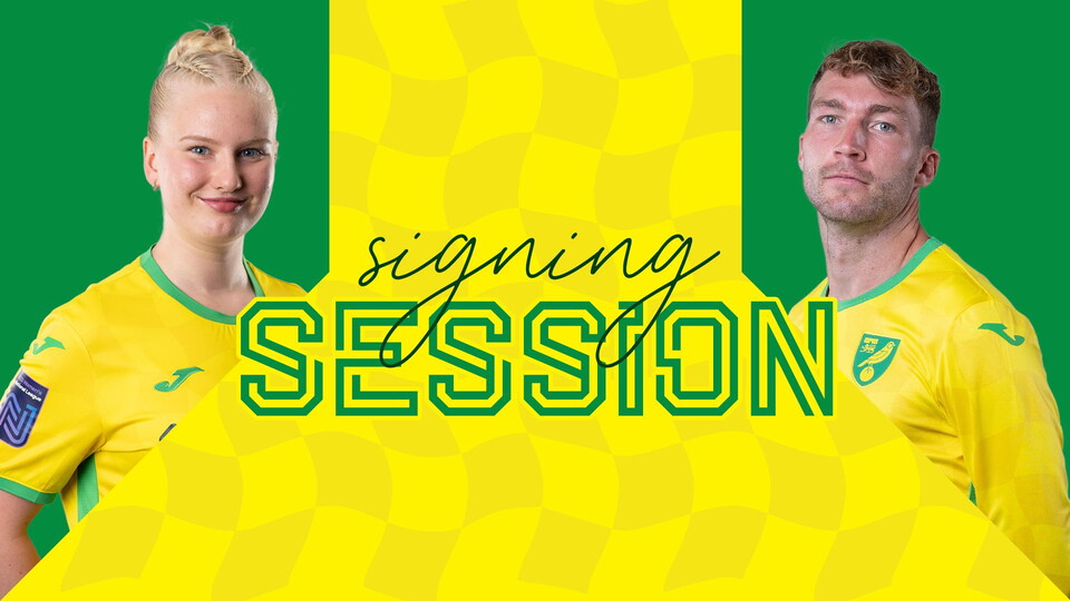 Lauren Hailes and Jack Stacey will be at the Jarrold store on London Street on Tuesday, August 20, as part of a player signing session.