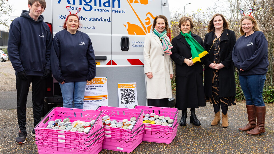 The generosity of Norwich City fans will help to provide 1,500 meals for vulnerable families after the success of last weekend's food drive, championed by the club's primary partner Anglian Home Improvements.