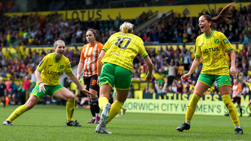 View a full gallery of Norwich City Women's historic win at Carrow Road on Sunday, April 16, including the dressing room, FanZone activities, the Women's EURO trophy, the former Lionesses of Norwich, in game-action and all the celebrations.