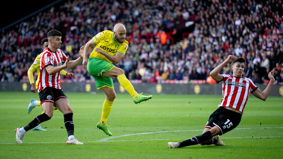 Norwich City claimed a point at Bramall Lane, drawing 2-2 with Sheffield United in the Sky Bet Championship.