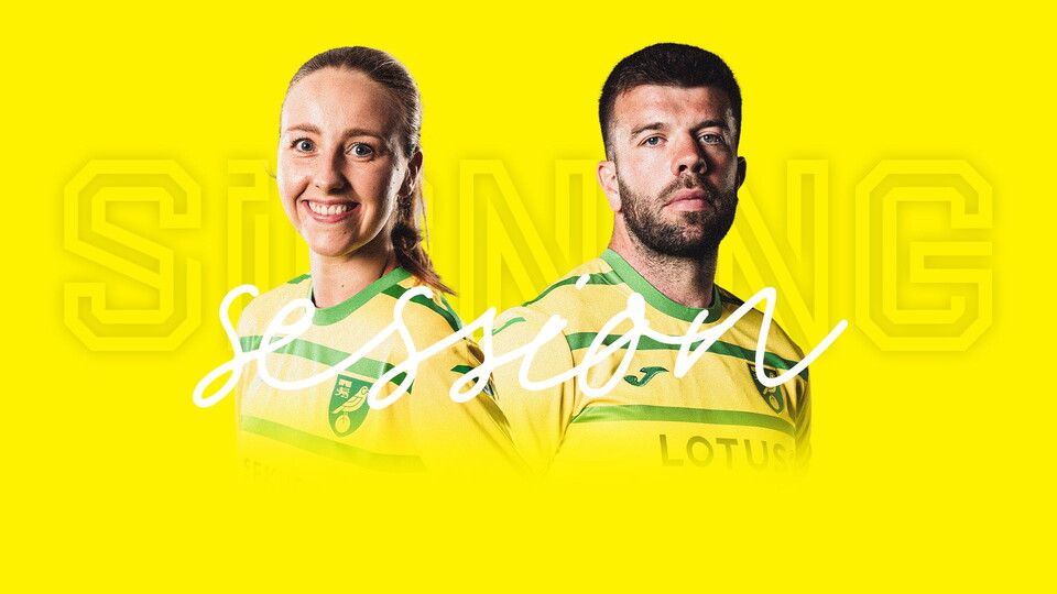 Norwich City's Grant Hanley and Millie Daviss will be at the Jarrold store on Thursday, April 11 for a player signing session.
