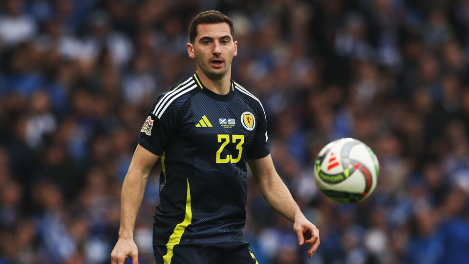 Norwich City's Kenny McLean has reached a half-century of appearances for Scotland.