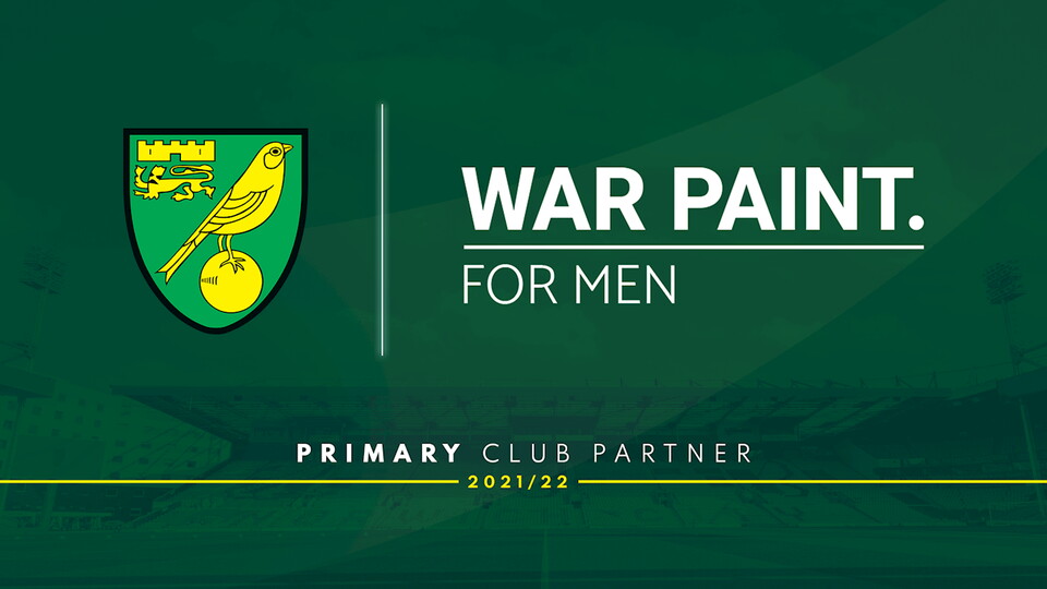 Norwich City are delighted to have renewed the club’s partnership with War Paint For Men.