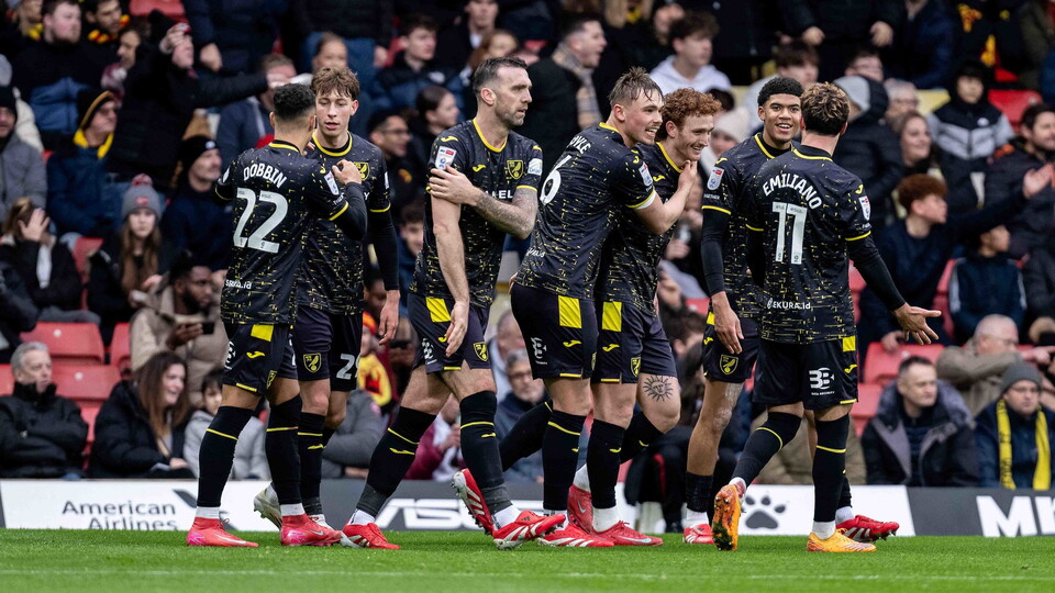 Norwich City's Josh Sargent was in the right place at the right time to help the Canaries to a 1-0 win on the road against a 10-man Watford on Saturday afternoon.