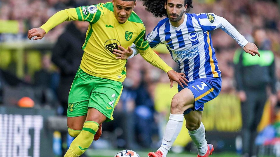 Max Aarons felt Norwich City put in the best performance of the season with a 0-0 draw at home to Brighton & Hove Albion.