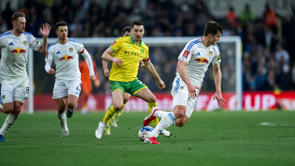 Norwich City exited the Emirates FA Cup at the fifth round after a 3-0 defeat against Leeds United at Elland Road.
