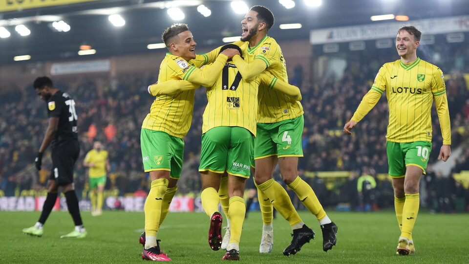 View the full gallery of pictures from Tuesday night's match under the lights at Carrow Road.