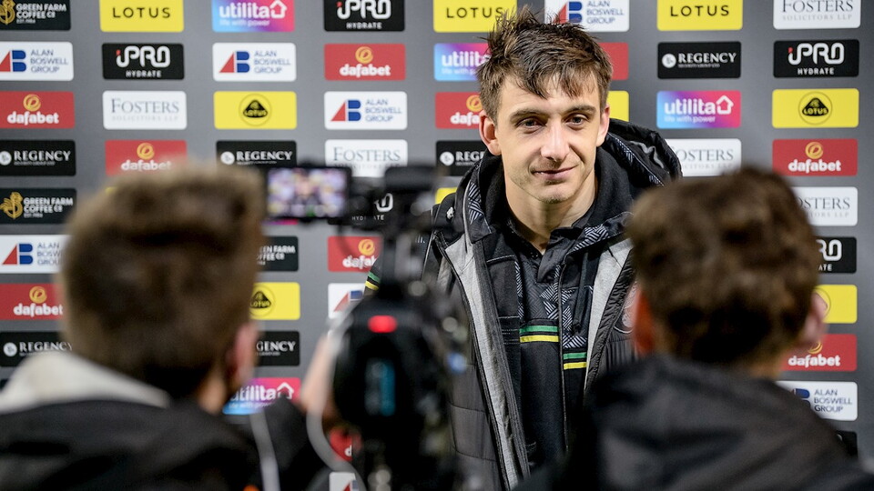 Norwich City forward Jordan Hugill was full of praise for his teammates after scoring both goals in Wednesday night’s 2-0 win at home to Bristol City.