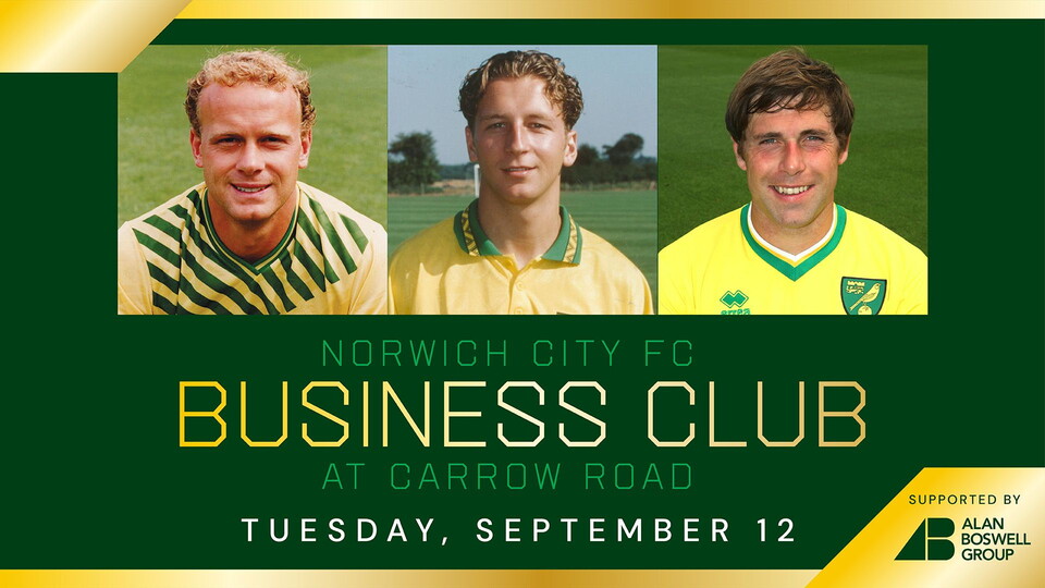The Norwich City Business Club taking place on Tuesday, September 12, will see club ambassadors Jeremy Goss, Darren Eadie and Grant Holt in attendance.