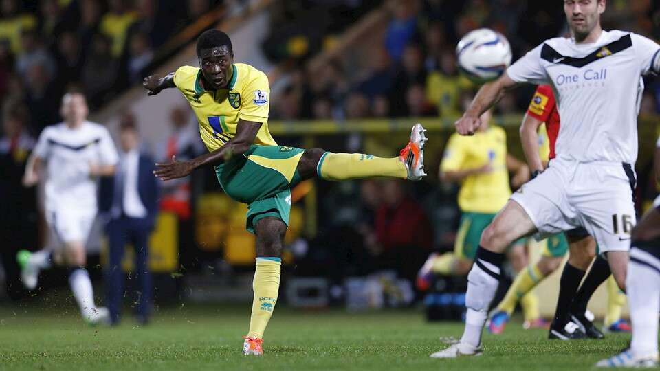 Alex Tettey made his Norwich debut against Doncaster Rovers in September 2012!