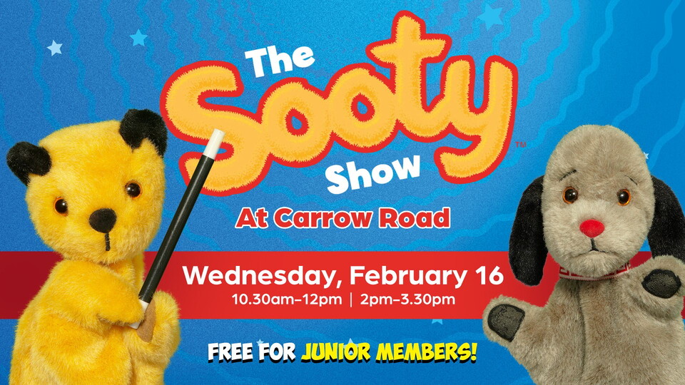 Carrow Road is putting on an exclusive event for Junior Canaries as we invite you to join us for The Sooty Show on Wednesday, 16 February.