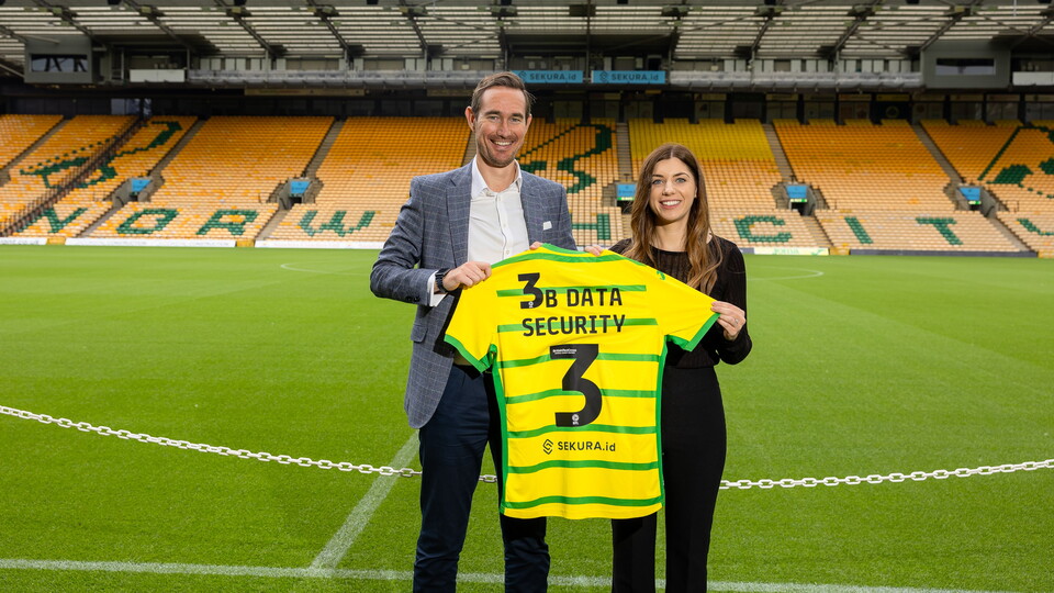 Norwich City are pleased to announce that 3B Data Security have increased their commitment to Norwich City, becoming the club’s newest Primary Partner.