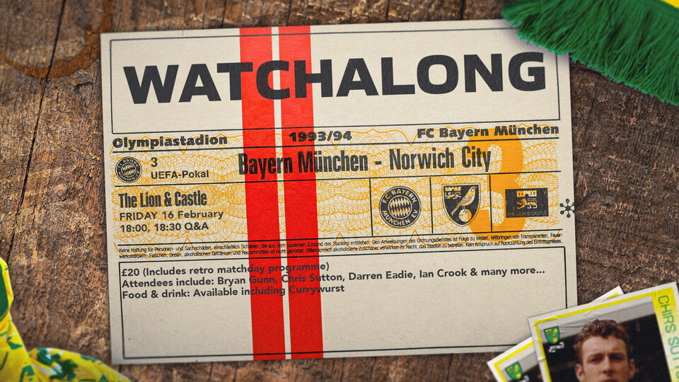 With just one day left before our Bayern Munich watchalong in the Lion and Castle, here's all you need to know about the event.