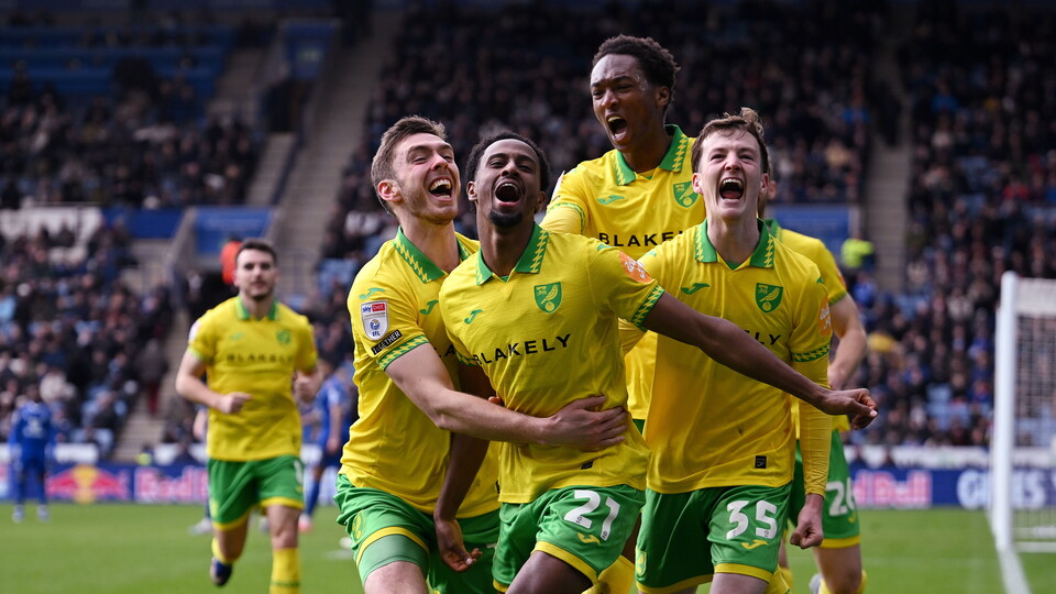 Second-half goals from Anis Ben Slimane and Ali Ahmed helped Norwich City to a 2-0 win away to Leicester City in the Sky Bet Championship.