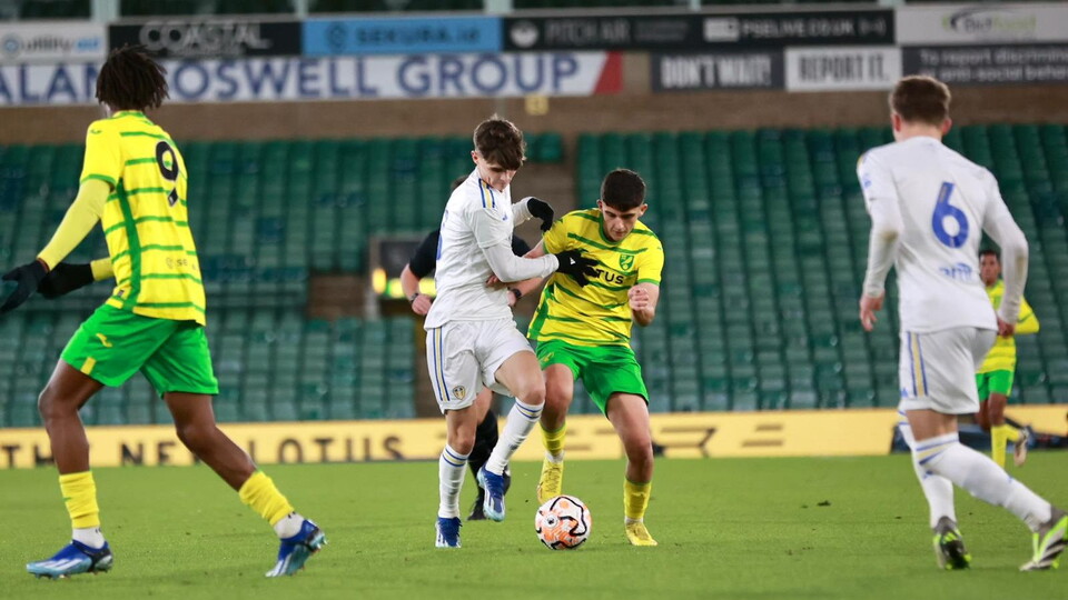 Norwich City Under-18s were knocked out of the FA Youth Cup by Leeds United Under-18s in the third round, falling to a 2-0 defeat.