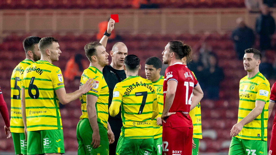 Norwich City can confirm that the club has lodged an appeal with The FA to overturn the red card shown to Borja Sainz during Wednesday’s Sky Bet Championship game against Middlesbrough.