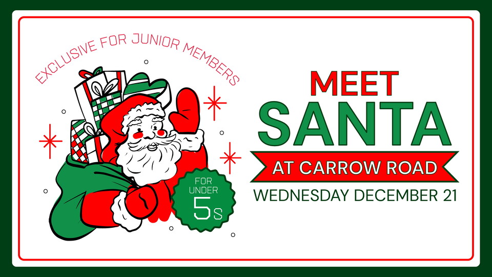 We are welcoming our Junior Canaries members aged 0-4 years to meet Santa at the Gunn Club at Carrow Road on Wednesday, December 21.