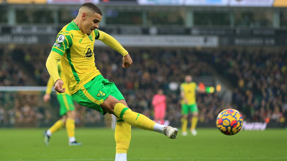 Three matchworn Norwich City shirts from their Premier League win over Everton at Carrow Road on January 15 are currently live at auction.