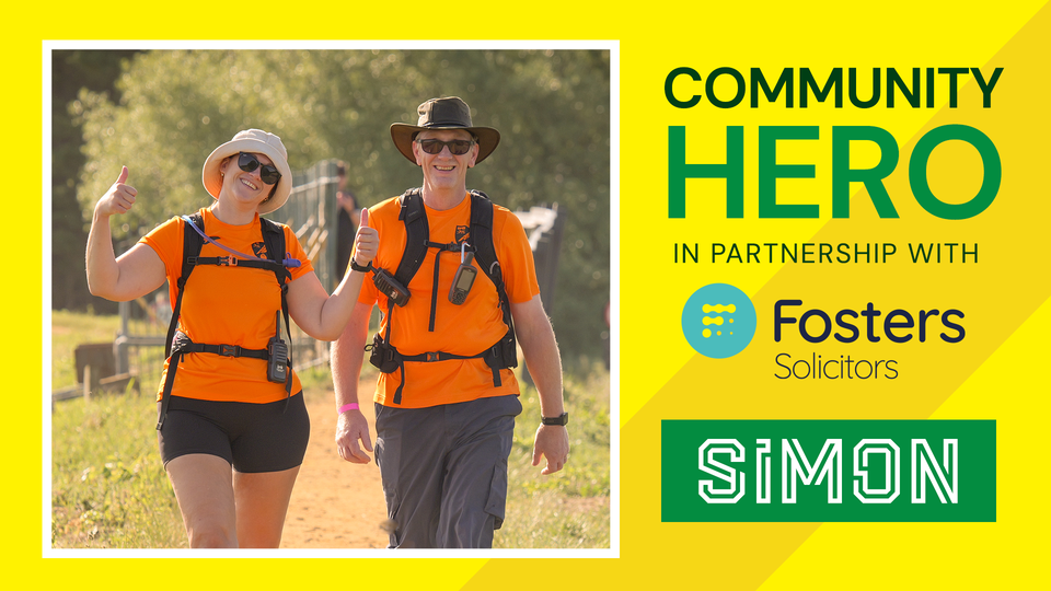 This month’s Fosters Solicitors Community Hero is Simon Ludkin, nominated by the Community Sports Foundation for his fundraising efforts this year.